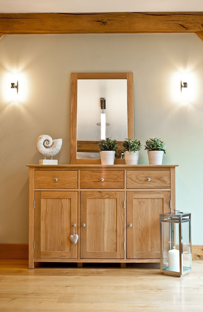 New Forest Oak Large Sideboard/Base