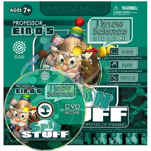 New World Toys Ein-O-Science COG I Know Science DVD Professor Ein-O Spin Stuff