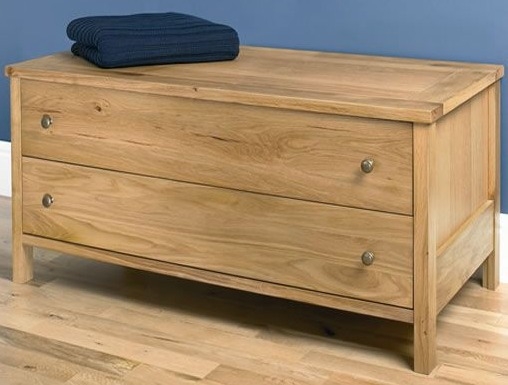 Oak 2 Drawer Chest