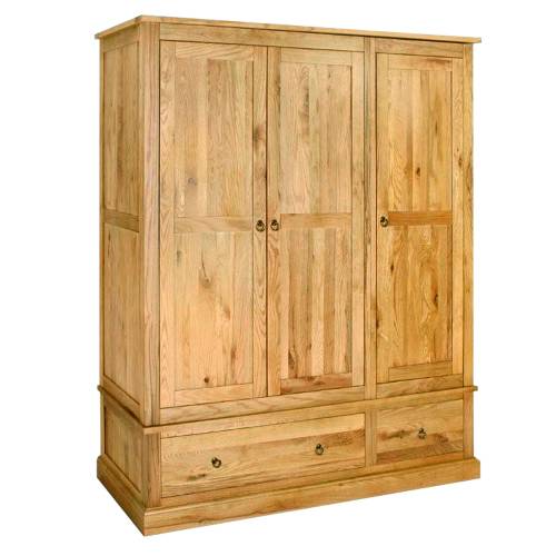 Newhaven Oak Newhaven Wardrobe - Triple