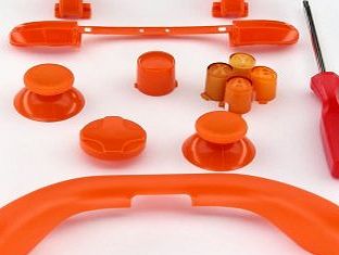 niceEshop (TM) 1 Set(11Pcs) Xbox 360 Wired or Wireless Controller Custom Mod Kit-Orange