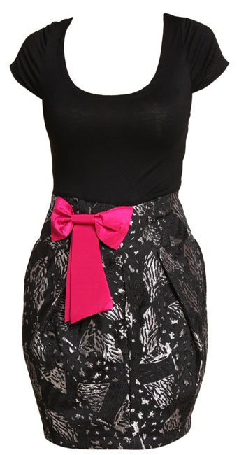 Brocade Bow Dress
