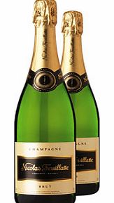 Nicolas Feuillatte Two Bottle Champagne Gift 2 x