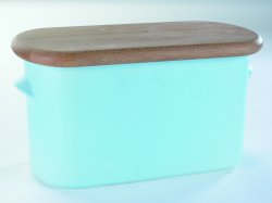 Living Kitchen Bread Bin - Blue