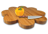 Bamboo Flower Shaped Cutting Board - chop greens