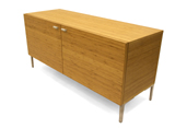 Bamboo Veneer Cabinet - elegant  striking