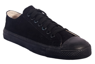 Black Organic Low Cut Sneakers