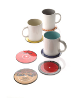 Nigel`s Eco Store Retro Vinyl Coasters - recycled vinyl records