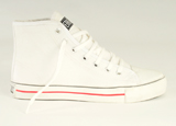 Nigel`s Eco Store White High Cut Sneakers - organic  eco friendly