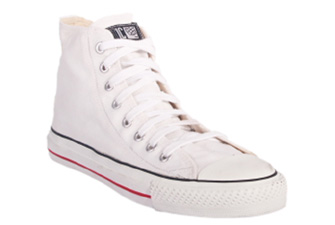 White High Cut Sneakers