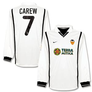 Nike 00-01 Valencia Home L/S Shirt   Carew No. 7 -