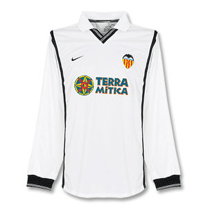 Nike 00-01 Valencia Home L/S Shirt - Players
