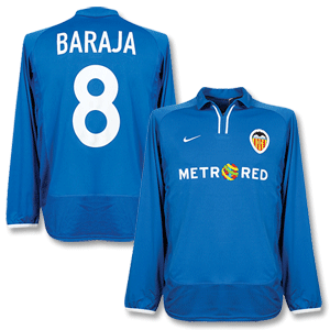 Nike 01-02 Valencia 3rd L/S Shirt   Baraja No. 8 - Players Old Sponsor