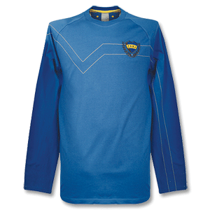 05-06 Boca Juniors L/S Tee - Blue/Yellow