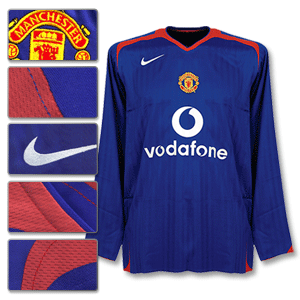 Nike 05-06 Man Utd Away L/S Shirt - Code 7