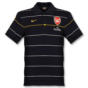 08-09 Arsenal S/S Travel Polo - Navy