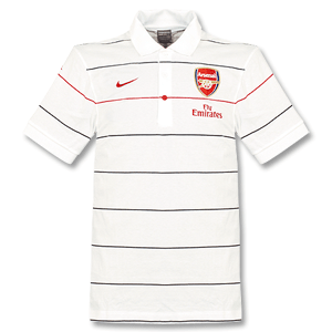 08-09 Arsenal Travel Polo - White