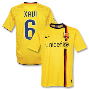 Nike 08-09 Barcelona Away Kick Off Shirt   Xavi 6