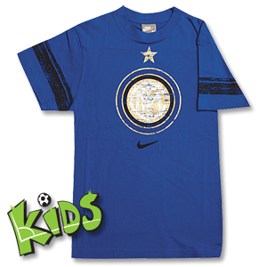 08-09 Inter Milan Graphic Tee Boys blue