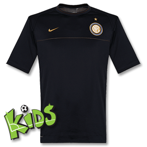 08-09 Inter Milan S/S Training Top - Boys - Navy