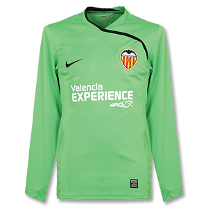 Nike 08-09 Valencia Goalie Shirt L/S - Green/Navy