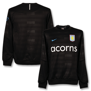 09-10 Aston Villa L/S Heavy Weight Top - Black