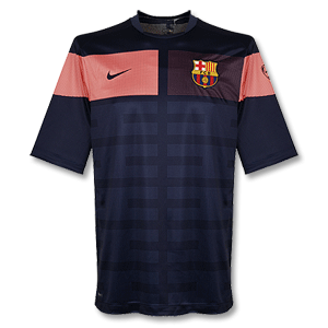 09-10 Barcelona S/S Pre Match Top - Navy