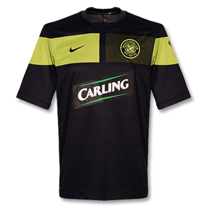 09-10 Celtic S/S Pre Match Top - Black