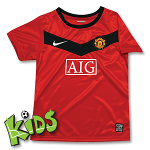 Nike 09-10 Man Utd Home Shirt - Boys