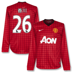 Nike 12-13 Man Utd Home L/S Shirt   Kagawa (Kanji