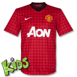 Nike 12-13 Man Utd Home Shirt - Boys