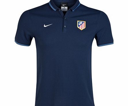 Atletico Madrid League Authentic Polo Navy