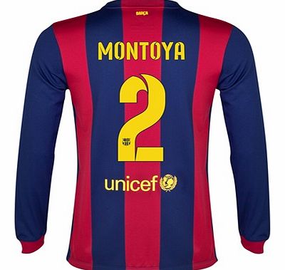 Barcelona Home Shirt 2014/15 - Long Sleeve Blue