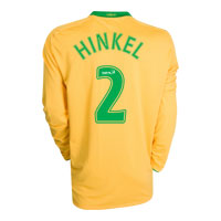 Nike Celtic Away Shirt 2008/09 with Hinkel 2 printing