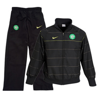 Celtic Woven Warm Up Tracksuit - Black/Cactus -