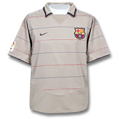 FCBARCELONA 3rd shirt 2004/05 with Puyol 5 printing.