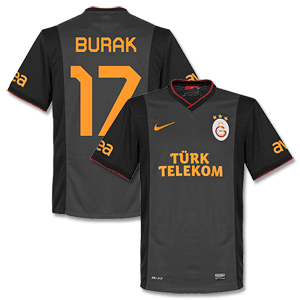 Nike Galatasaray Away Shirt 2013 2014   Burak 17 (Fan