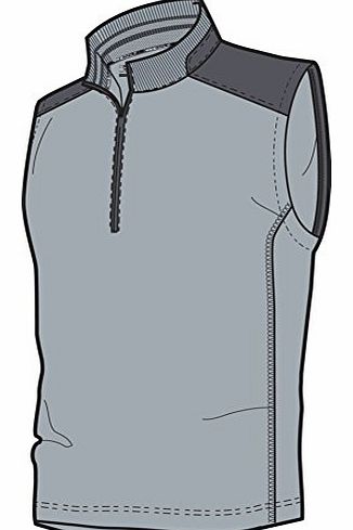 Golf 2014 Mens Dri-FIT 1/2 Zip Vest - Lt Magnet Grey - L