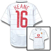 Manchester United European Shirt 2003/05 with Keane 16 printing.