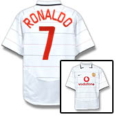 Manchester United European Shirt 2003/05 with Ronaldo 7 printing.