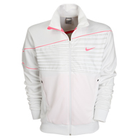 Mercurial Knit Jacket - White/ Pink.