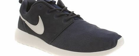 Nike Navy Roshe Run Suede Trainers