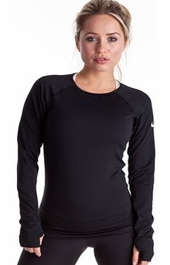 Pro Hyperwarm Crew LS Top - Black/White -