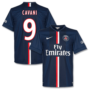 Nike PSG Home Cavani No.9 Shirt 2014 2015 (Fan Style