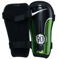 T90 Protegga Shin Pad - Black/Green.