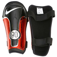 T90 Protegga Shin Pad - Black/White/Red.