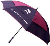 Tiger Woods Auto Open Umbrella Maroon