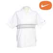 Tour Knit Chest Stripe Polo - White