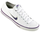 Nike Womens Nike Capri White/Purple Canvas Trainers