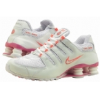 Nike Womens Shox NX Premium Trainer White/Lava